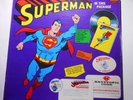 ctom     Superman Golden Record DC 1966 Box Set Pin Badge comic record patch pin