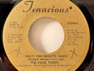 Soul 45 THE PAGE THREE Wait One Minute Baby the Love We Had Tenacious VG+ HEAR
