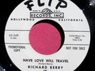 RICHARD BERRY - Have Love Will Travel / No Room - PROMO 45 rpm - Flip 349