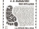 J.D. BLACKFOOT--PROMO ONLY PICTURE SLEEVE + 45-(EPITAPH FOR A HEAD)-PS-PIC-SLV