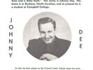 JOHNNY DEE-(LOUDERMILK)--4-PAGE  PICTURE SLEEVE + 45-(SITTIN' IN THE BALCONY)-PS