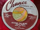 Rare Rockabilly Bopper 45 Eddie and Chuck Boogie the Blues CHANCE RED VINYL HEAR