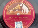 BEN POLLACK He's the Last Word/GEORGE OLSEN 1926 HMV Australia 78 Benny Goodman