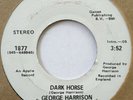 George Harrison Dark Horse / I Don't Care Anymore White Label Promo Apple 45