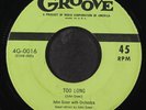 JOHN GREER: too long / when the roses bloom GROOVE 7