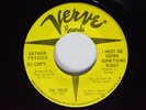 Northern Soul Popcorn 45 ARTHUR PRYSOCK I Must Be Doing Something Right VERVE ++