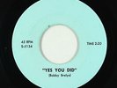 Garage Psych Fuzz 45 - Bobby Brelyn - Yes You Did - Private - obscure