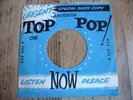 NICE ORIGINAL URGENT SPECIAL RUSH COPY TOP POP SLEEVE for BEATLES DEMO SINGLES