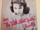Annette HERE'S THE TRUTH ABOUT YOUTH (ROCK N ROLL 45/PS) #394 PLAYS VG+