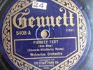 WOLVERINE ORCHESTRA 78 RPM: FIDGETY FEET/JAZZ ME BLUES -GENNETT 5408-BEIDERBECKE