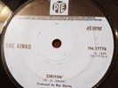 THE KINKS - RARE UK PYE 45 - DRIVIN' / MINDLESS CHILD OF MOTHERHOOD