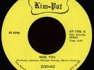 ZODIAC Miss You / Party Back 45 Kim-Pat Rare 1970s TN Modern Sweet Soul Funk M-
