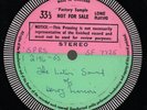 HENRY MANCINI LATIN SOUND OF HENRY MANCINI LP VINYL 1-sided factory sample test