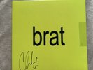 Charli XCX Brat SIGNED Clear & Pink Splatter Vinyl Sealed - Fast Shipping