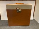 VTG Triad portable case corp bronx NY vinyl record carrying case 13.5x13.5x7.5”
