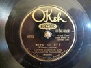 Okeh 8762 Lonnie Johnson and Clarence Williams, Wipe It Off, Lonnie Johnson and
