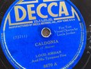 78 rpm Decca 8670, Louis Jordan, Caldonia first rock n roll song? Change Lock V+
