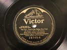 JAZZ COON SANDERS ORCH Yes Sir  That's My Baby VICTOR 19745 EE+  Early electric