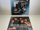 Bon Jovi x2 12’ Singles + Double Sided Poster 90s Rock Metal VG+ Bed Of Roses