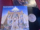 IRON MAIDEN S/T Powerslave Textured Lp Vinyl Original Pressing Ex/Ex