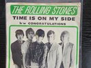 ROLLING STONES TIME IS ON MY SIDE PICTURE SLEEVE & 45 Congratulations vinyl