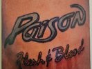 POISON Flesh & Blood 1990 LP GLAM/HAIR METAL BANNED COVER ORG PRS VINYL