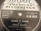 CHUCK BERRY JOHNNY B. GOODE 78RPM LONDON HLM.8629
