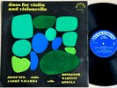 JOSEF SUK violin ANDRE NAVARRA cello HONEGGER KODALY 1965 ED1 SUPRAPHON LP MINT