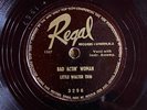 Regal 3296 Little Walter Trio MUSKADINE BLUES   78 rpm EE+  post-war Blues