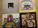 THE BEATLES 4 Album LP Record Lot: Rarities Yellow Submarine Let It Be Mystery