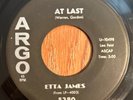 ETTA JAMES At Last / I Just Want To Make Love To You 45 on Argo R&B soul