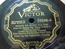 78RPM Victor Ruby Newman, v Ray Heatherton - Where or When / Johnny One Note VV+