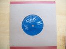 Oak Label Single Record from 1960s Acetate 'Listen to Me' and 'Take A Look' Good