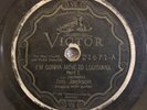 Rare Blues JIM JACKSON - I'M GONNA MOVE TO LOUISIANA Part 1&2 - Victor 78 Record