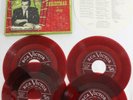 Mario Lanza Sings Christmas Songs RCA Four Red 45rpm Vinyl Records & Box 1951
