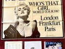 MADONNA MASSIVE PROMO TRUE BLUE  POSTER VINYL WHO'S THAT GIRL TOUR HERB RITTS LP