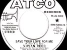 Vivian Reed - Save Your Love For Me / Let Me Prove That I Love You, 7