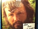 Kris Kristofferson Me And Bobby McGee LP W/ Signed Thru Mail Card Neatly Framed
