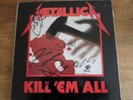 METALLICA KILL EM ALL SIGNED LP IN 1990