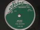 Doo Wop R&B FIVE ECHOES Broke / So Lonesome VG+ SABRE SAB-105 78 rpm HEAR