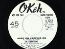 Northern Soul 45 - Vibrations - Keep On Keeping On - Okeh VG+