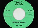 Northern Soul 45 - Paris - Sleepless Nights - Doc - rare original