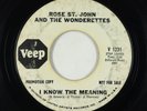 Northern Soul 45 - Rose St. John & Wonderettes - I Know The Meaning - Veep