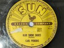 Sun 78 RPM Record Blue Suede Shoes Carl Perkins Rock Rockabilly Vinyl Vintage