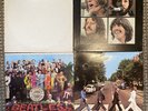 4 Beatles LP Lot/ Sgt Peppers/Abbey Road/White Album/Let It Be postcards&cutouts