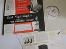 EARL NIGHTINGALE gives you THE STRANGEST SECRET 1958 LP XCTV-67191 VINYL NM