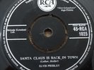 ELVIS PRESLEY 45. SANTA BRING MY BABY BACK. UK RCA label 45-RCA 1025. EXCELLENT.