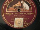 Rare 78rpm record, V, THE SYLVIANS : You Can't Take Away My Heart , HMV B5240