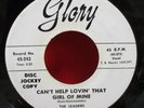 THE LEADERS Can't Help Lovin' That Girl Of Mine 45 rpm Glory 45-243 DOO WOP VG+