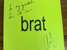Charli XCX - BRAT Clear Pink Splattered VINYL LP + SIGNED PERSONALISED ART CARD